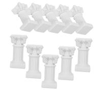 iplusmile 10 Pezzi Miniature Roman Pillar Candle Holders in Resin Nordic Elegant Design For Wedding Photography Props And Home Decoration