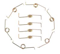 iplusmile 10 Pezzi molla del coperchio della lavatrice coprilavatrice sospensione della lavatrice accessori copri lavatrice molla della rondella Acciaio inossidabile Silver