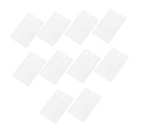 iplusmile 10 pezzi Portabadge Custodie per Badge PVC Pratiche e Resistenti per Scuole e Conferenze Facili Appendere e Clip per