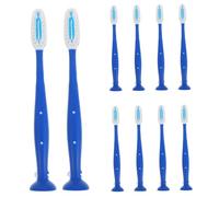 iplusmile 10 pezzi Spazzolino da Denti Mini Testina con Manico Corto Antinfortunio per Uso Istituzionale in Carceri e Centri di Detenzione Materiali Sicuri e Impugnatura Ergonomica per