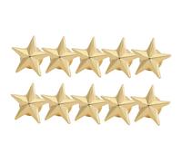 iplusmile 10 pezzi Spille Forma di Stella Cinque Punte Metallo Dorato Spille per Abbigliamento Distintivi Resistenti per Celebrazioni Memorial Day Festa Del Luglio e Giorni Festivi