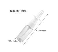 iplusmile 10 pezzi Spray Nasali Riutilizzabili Plastica Pet Trasparente Nebulizzatore Nasale Compatto per Saline e Essenziali Resistenti e Facili Monitorare per Viaggi