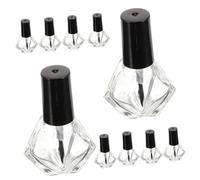 iplusmile 10 pezzi Vuoti per unghie con Pennello Bottiglie Piccole Ricaricabili per Gel e per Cura Unghie Contenitori Trasparenti per Miscelare e Conservare Smalti