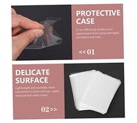 iplusmile 100 Bustine Protettive Trasparenti per Carte da Collezione Custodie per Carte da Trading Card e Foto Confezione Auto Sigillante Facile da Usare