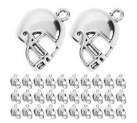 iplusmile 100 Ciondoli Casco da Football in Lega Resistenti per Creazione di Gioielli Fai da Te Perline Sportive Leggere per Braccialetti Collane e Accessori Personalizzati