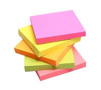 iplusmile 100 fogli Foglietti Adesivi Colorati Note Per Organizzazione e Veloci Adatti per Diverse per Ufficio e Casa Colore Casuale Colore Casuale