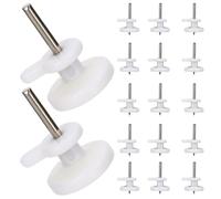 iplusmile 100 Ganci da Parete Invisibili Anti-Traccia in Plastica ABS per Cornici e Quadri Mini Chiodi per Appendere Foto senza Danneggiare le Pareti per Decorazioni Domestiche