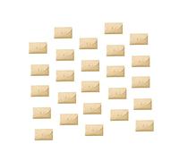 iplusmile 100 pezzi Buste Kraft Vintage con Chiusura Buste in Carta Kraft per Biglietti Inviti e Postale Multifunzionale Design Vuoto per Scrittura e Organizzazione