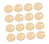 iplusmile 100 Pezzi Ciondoli Rotondi Piatti in Acciaio Resistente Targhette Metalliche Lisce per Incisione Fai da Te Pendenti per Braccialetti Collane Orecchini Realizzazione Gioielli