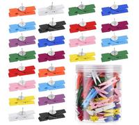 iplusmile 100 Pezzi Clip in Legno per Lavagne in Sughero, Materiale per Lavoretti Creativi, Facile Conservazione, Senza Lasciare Segni, per Progetti Artistici e Foto Stili Multipli
