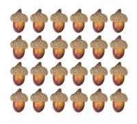 iplusmile 100 Pezzi Ghiande Artificiali Mini Decorative in Schiuma per Casa | Aspetto Realistico e Riutilizzabile, Adatte a Lavoretti Creativi, Allestimenti Stagionali, Riempitivo per Vasi