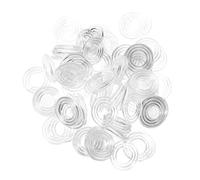 iplusmile 100 Pezzi Guarnizione antiscivolo distanziatori pastiglie paraurti sottopiatti in pastiglie per mobili Bumper di mobili plastica PP Transparent