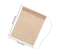 iplusmile 100 pezzi Sacchetti Filtro Tè con Coulisse in Carta Naturale Usa e Getta per Infusione Erbe e Tè Sfuso Sacchetto Filtrante Sicuro per Preparazioni Quotidiane