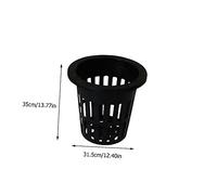 iplusmile 100 pezzi Vasi Rete in Plastica Nera per Coltivazione Fuori Cestini Pianta per Drenaggio e Radicazione Adatti per Giardino e Balcone