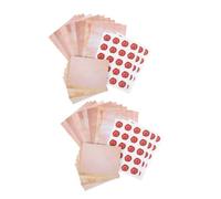 iplusmile 100 Set Carta Lettere Vintage con Buste Anticate e Adesivi Carta Scrittura Righe con Qualità Assorbente per Elegante e Biglietti