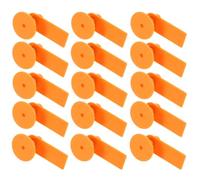 iplusmile 100 Set di Targhette Auricolari Vuote per Bestiame Arancioni in Tpu e Rame, Leggere e Facili da Usare per Gestione Informazioni Animali come Maiali e Cani