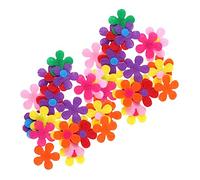 iplusmile 100pezzi Cinque Petali Fatti Mano in Tessuto Non Tessuto Decorazioni in Prugna per Artigianato Fai da Te Accessori Soffici e Piacevoli al Tatto