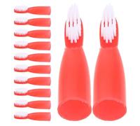 iplusmile 100pezzi Spazzolino da Dito Morbido Pz per Carceri e Case di Cura Strumenti Portatili per Pulizia dei Denti Setole Delicate per Cure Dentali Sensibili