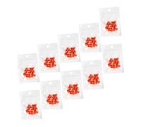 iplusmile 100pezzi Tappi Per Bottiglie Colla Ciglia in Plastica e Metallo Ago Apertura Flacone Antiblocco Ricambio Ugelli Per Estensioni Eyelash Glue Bottle Tips Per Uso Professionale Salone