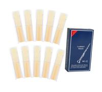 iplusmile 10pezzi Ance per Clarinetto Sib Punta Sottile Ancia Compatta Ricambio Accessori Clarinetto Pratica Durevole Ancia