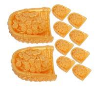 iplusmile 10pezzi Decorazioni Primaverili Miniatura in Resina Festivi Dorate Micro Paesaggio Ricchezza Decorazione da Artigianato in Miniatura