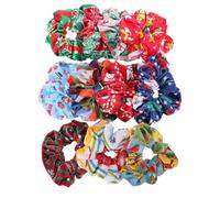 iplusmile 11pezzi Elastici per Capelli Natalizi Anelli per Capelli Natalizi per Acconciature Diverse