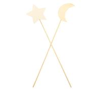 iplusmile 12 Bacchette Magiche Creative per Set da 12 Pezzi Stelle e Lune Accessori per Costumi e Decorazioni Feste Bastoncini Vuoti per Disegno e Giochi di Ruolo