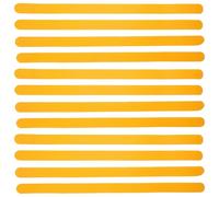 iplusmile 12 Pezzi Adesivi Antiscivolo Gialli, Gomma PVC PU | Aderenza Multipla su Piastrelle e Pavimenti, Uso Domestico per Anziani e Proprietari, Interno