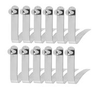 iplusmile 12 Pezzi Clip a Molla Pulsante per Tubo, Fibbia a v Solida per Tendalino e Ombrellone, Fermo per Pali Kayak e Barca, Accessorio Versatile per Campeggio e attività Outdoor