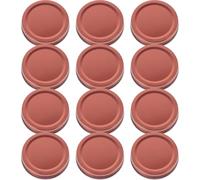 iplusmile 12 pezzi Coperchi per Barattoli in Latta con Tappo Ermetico Vite Sigillanti e Riutilizzabili per Conservazione Alimenti e Spezie Resistenti e Versatili per Cucina e Dispensa