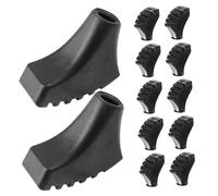 iplusmile 12 Pezzi Gommini Ricambio per Bastoncini da Trekking Puntali in Gomma Antiscivolo Protezioni per Bastoni da Passeggio Leggeri e Facili da Installare Adatti per Escursionismo