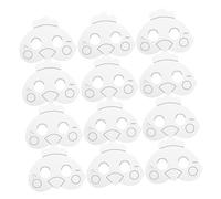 iplusmile 12 Pezzi Maschera da colorare per maschere da decorare maschere graffiti fai da te Maschera in maschera fai -da -te colora le tue maschere di animali Carta bianca