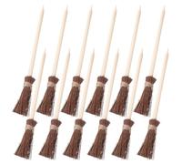iplusmile 12 pezzi Matite Halloween Scopa Strega Bacchette Magiche Legno Ergonomiche e Leggere per Bomboniere Festa Accessori Scuola e Ufficio Tema Magico