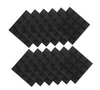 iplusmile 12 pezzi Pannelli Acustici Autoadesivi per Interne Isolamento Sonoro per Studio Casa e Sala Fonoassorbenti Facili da Installare per Audio e Teatri Domestici