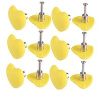 iplusmile 12 pezzi Pomelli Forma Cuore per Armadi da Decorative per Manopole Resistenti e Stilosamente Colorate per Cucina Camera da Letto e Ufficio