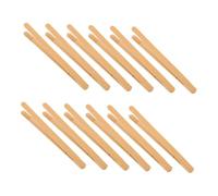 iplusmile 12 Pinze Montessori in Bambù Strumenti per Motricità Fine Pinze Mini per Perline Snack e Pane Leggere e Resistenti per Viaggi