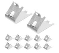 iplusmile 14 Pezzi Clip Porta Ripiani Frigorifero in Acciaio Inossidabile Supporto per Mensole Freezer e Cooler Ganci Sostituzione e Facili da Installare per Frigoriferi e Congelatori