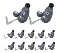 iplusmile 15 Pezzi Mini Topi in Legno Figurine Artigianali Realistiche Decorazione da Scrivania e Giocattoli per Giochi di Ruolo Festa di Halloween e Scherzi