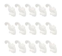 iplusmile 15 Pezzi Modello in Schiuma a Forma di Cavalluccio Marino Bianco 11cm per Pittura DIY, Materiale Facile da Usare per Esercitare Abilità Estetiche e Manuali