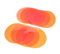 iplusmile 15 pezzi Pellicole Correttive Colorate Trasparenti Rotonde Autoadesive per Fari Lampade Film Filtro Luce per Modifica Colore Lampade e Faretti Facile Installazione DIY