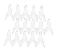 iplusmile 15 Pezzi Supporto Espositivo Piccolo in Plastica Cavalletti Mini per Carte da Medaglie e Monete Base Stabile per Esposizione Casa Studio e