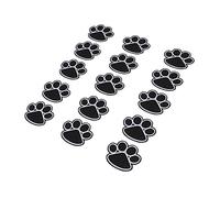 iplusmile 15 pezzi Toppe Termoadesive Cane DIY per Cucito Toppe Ricamate Impronte per Borse Jeans e Accessori Patch Applique Pratiche e Resistenti