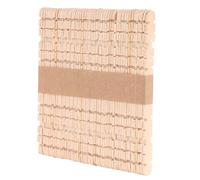 iplusmile 150 pezzi Bastoncini Legno Naturale per DIY Bastoncini Artigianali in Legno con Dentellato Materiali Sicuri e Resistenti per Lavoretti Decorazioni e Progetti Creativi Adatti per