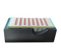 iplusmile 1pezzi Affilatrice per Coltelli Diamantata Extra Dura Lati Pietra per Affilare Utensili da Cucina Resistente e Duratura Blocco Affilapunte Multifunzione Colorato
