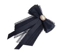 iplusmile 1pezzi Cravatta Donna Spilla Fiocco Pre-annodata Materiale Di Design Finta Perla Chiusura Spilla Sul Retro Per Matrimoni e Feste Serali