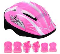 iplusmile 1Set Protezione per Pattinaggio per Casco Sicurezza Ginocchiere e Gomitiere Regolabili Design e Resistente per Skateboard Scooter e