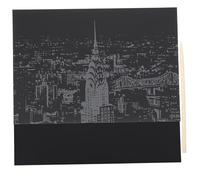 iplusmile 2 Carte da Grattare Città Notturna DIY per Attività Manuale Creativa con Nera Colorata Regalo Originale per Stimolare Abilità e Decorazioni