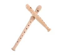 iplusmile 2 Flauto Soprano in Legno Gomma Dizione Tedesca e Inglese Strumenti Musicali per Principianti con Accordatura Precisa