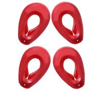 iplusmile 2 Paia Paraorecchie per Tinture per Chioma in Silicone Rosso Impermeabili Protezione Contro Tinture e Sostanze Chimiche per Saloni e Centri Benessere