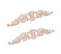 iplusmile 2 Pezzi Adesivi in Intagliato Vintage Decorazioni Angolari in Quercia Non Verniciate per Mobili Porte e Applique Artigianali per Decorazione Casa e da Te